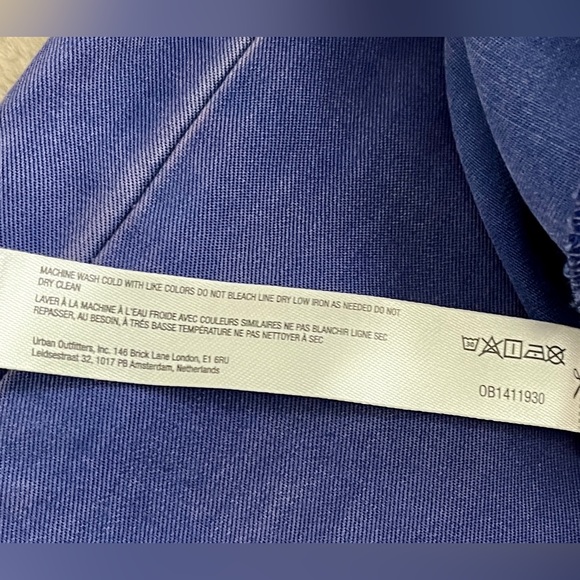 Free People NWOT pleat front sueded pants in purple size XS - Picture 8 of 8